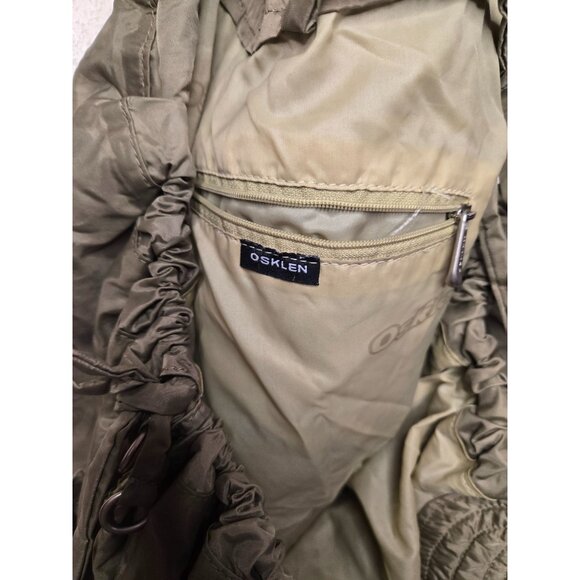 Osklen Large Nylon Gray Hobo Bag Adjustable Pockets Carry-All Packable Brazilian - Picture 3 of 5